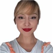 Perfil con Bachillerato aprobado, alto nivel de inglés, apasionada de la historia. Tengo una hija, amante de los niños.